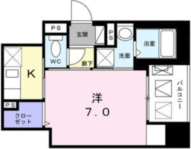 AXIA人形町の間取り|間取りです。