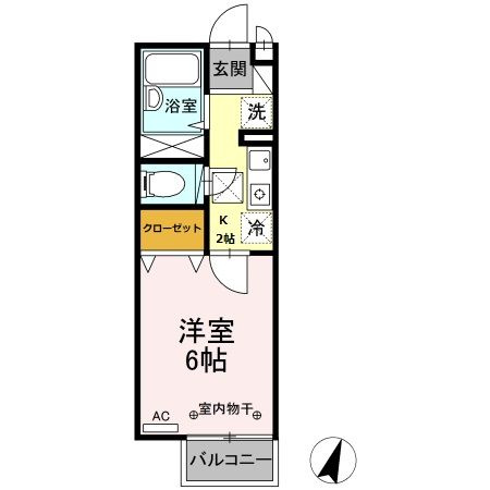 【間取り】 | ジュネス陽光台2(ジュネスヨウコウダイツー)