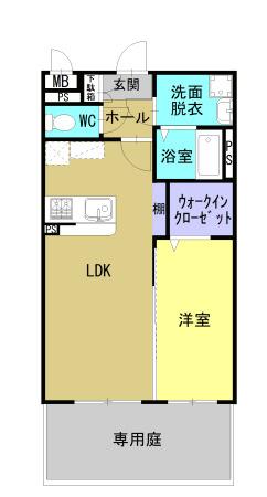 (仮称)久具マンションＢ棟の間取り