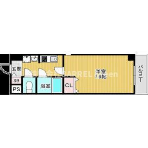 吹田市豊津町の賃貸マンションの間取り