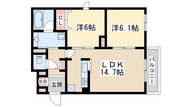 【間取り】 | フォルトゥーナ江坂