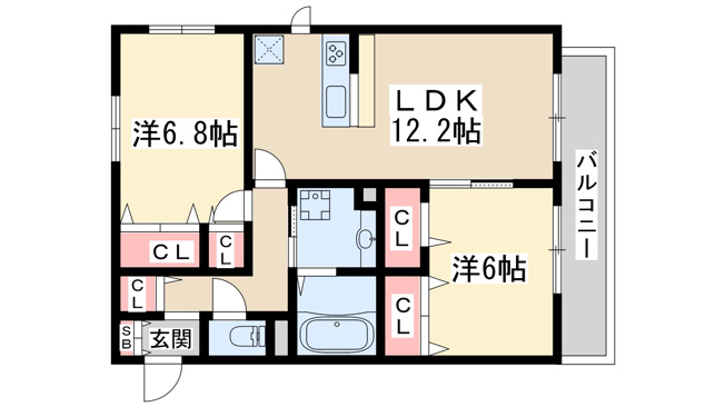【間取り】 | フレンドエサカヒガシ