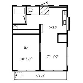 【間取り】 | 第１富士美マンション | 間取りです。