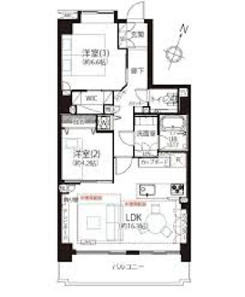 【間取り】 | パルティールアカサカ | 間取り図です