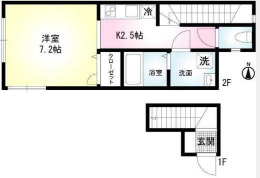 メゾンド豪徳寺の間取り
