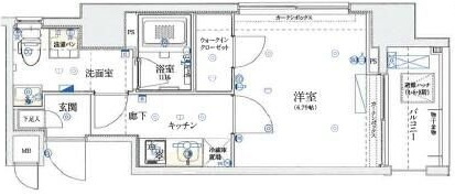 DUARES麹町ONYXの間取り|間取りです。