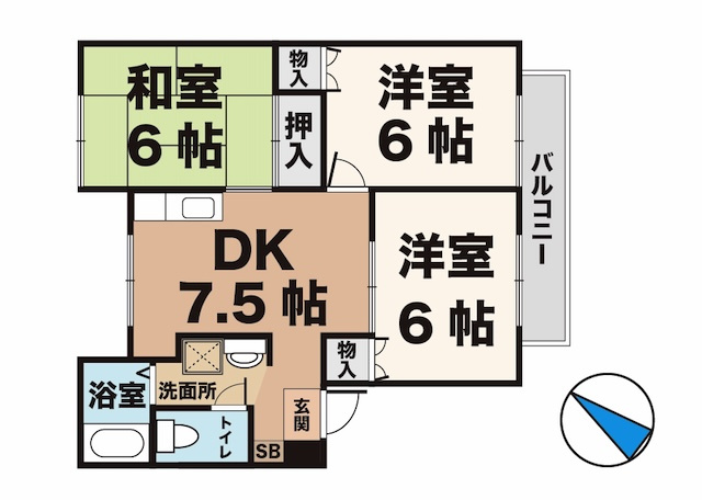 グリーンライフ池田の間取り