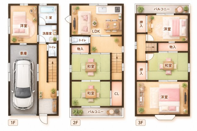 田井町　中古一戸建ての間取り|間取り図はいかがですか？ご希望を叶える間取りですか？リビングの広さは？水回りの位置は？カウンターキッチン？など色々な情報が集約されています。弊社ではリフォームなどのご相談も承っております。