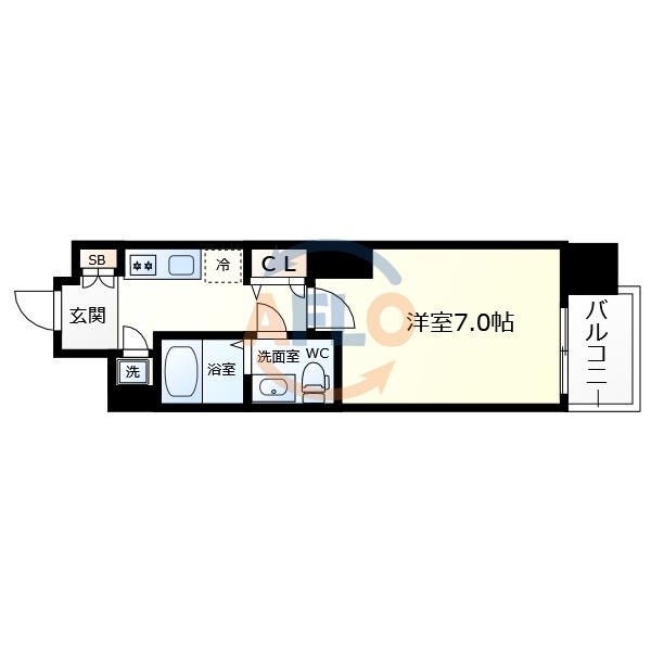 アドバンス上町台ラシュレの間取り|アドバンス上町台ラシュレ　間取り