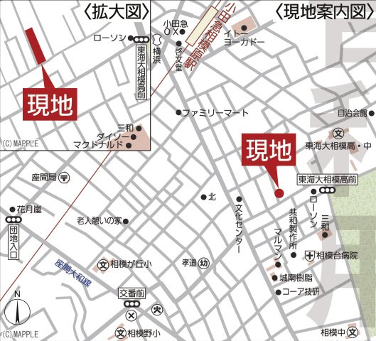 座間市相模が丘第39　売地3区画の地図|スマートハウス現地販売会開催中！