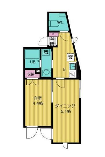 シャルム北千住の間取り