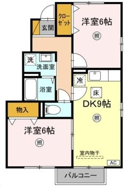 仲介手数料（賃料の1.10ヵ月）の50％OFF対象物件！の間取り