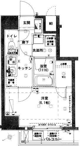 ハーモニーレジデンス上野ノースフロントの間取り