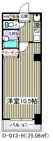 グランピーノ妙典　Ｄ－０１３の間取り