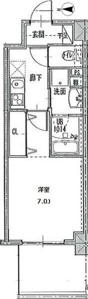 ジュール亀島の間取り
