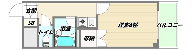 大阪市東淀川区上新庄１丁目の賃貸マンションの間取り