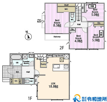 新築戸建　茅ヶ崎市共恵1丁目の間取り