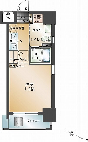 エンクレスト大手門の間取り