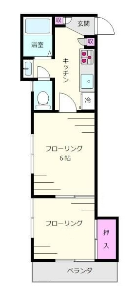 ＴＵＩＮハイツの間取り|間取りです。