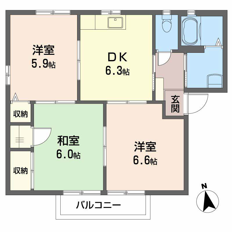 フォーレスMの間取り