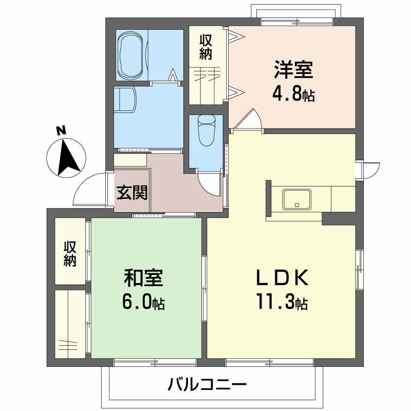 ラポールの間取り