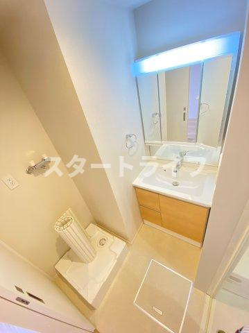 大阪市東淀川区淡路５丁目の賃貸マンションの洗面所
