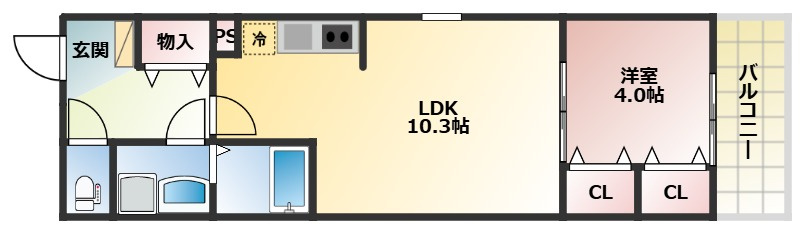 そよ風と春色のヴィータの間取り