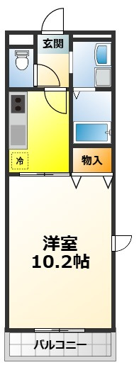 アンプルールクラージュSHIMADAの間取り