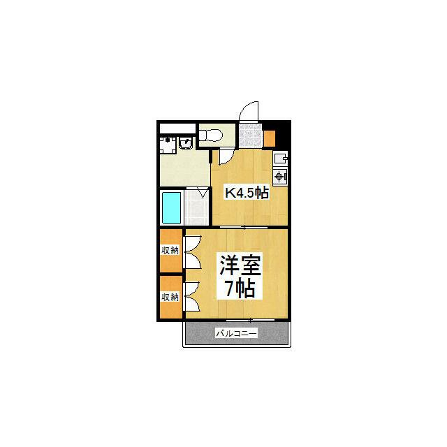 アンプルールフェール中央の間取り