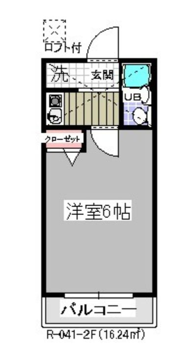 ローズアパート４１番館(R-041)の間取り