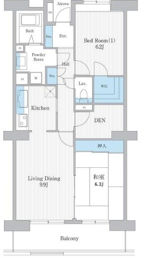 ウイングプラザの間取り|間取りです。