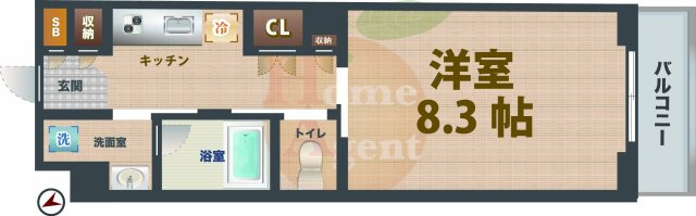 【間取り】 | Nコート久我山 | 1Kのお部屋です。