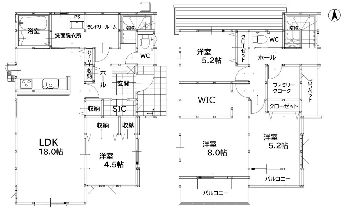 田川市大字弓削田9期の間取り