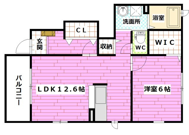 焼山・沖田レジデンス　Bの間取り