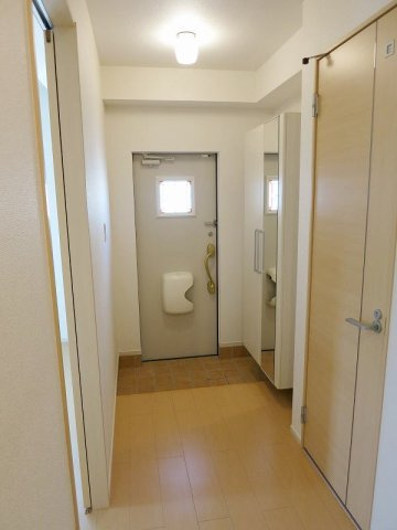 ベルソレイユＡの玄関|毎日通る玄関はこちらです