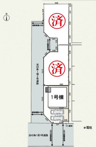 海老名市今里第8の区画図