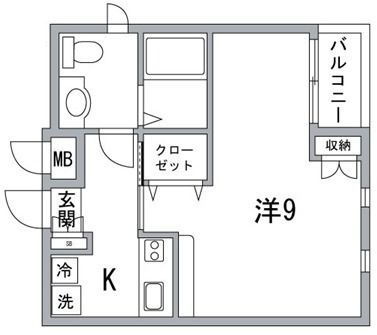 karin散歩の間取り|間取りです。