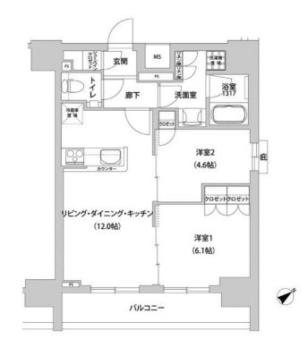 メトロステージ上野の間取り