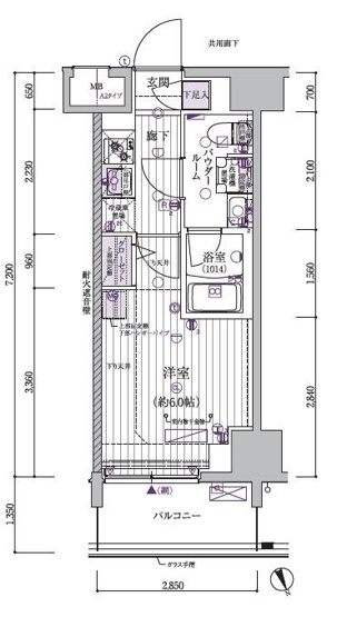 【間取り】 | メインステージ立川6(メインステージタチカワシックス)
