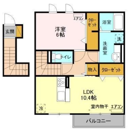 仲介手数料（賃料の1.10ヵ月）の50％OFF対象物件！の間取り