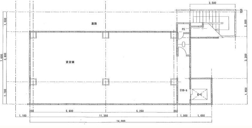 西七条南衣田町店舗の間取り