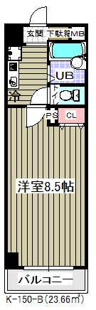 ガディス・パーク行徳壱番館の間取り