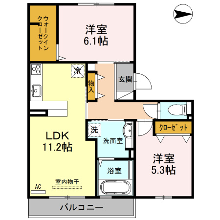 カルミアの間取り