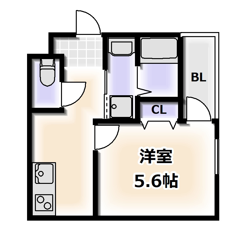 フジパレス杉本町駅北の間取り