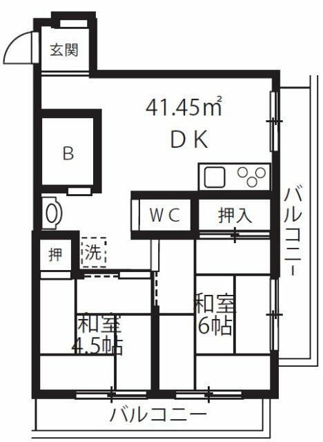 パークサイド南大井の間取り