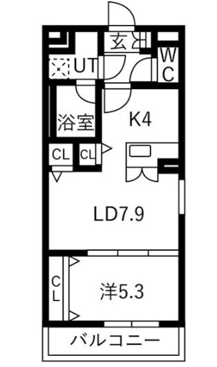 【間取り】 | （仮）北区道場町マンション 