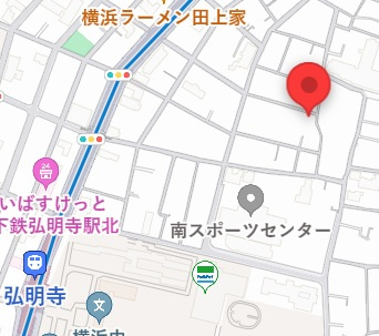 Ｇａｒｎｅｔ　弘明寺の地図