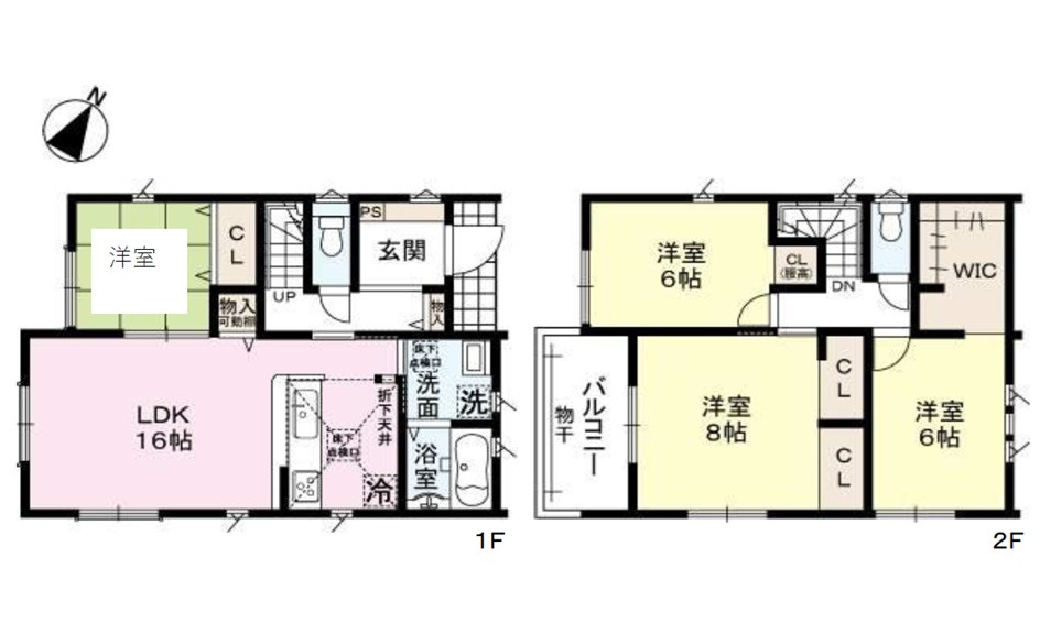 戸坂くるめ木二丁目の間取り|JR戸坂駅徒歩20分
敷地広々43坪