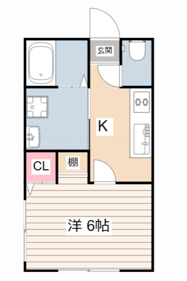 リープラス恵比須駅前の間取り