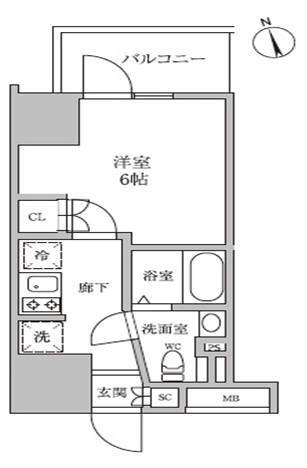 新品家具付きマンション蒲田10(KaGood東京)の間取り|※間取りと異なる場合は現状を優先します。